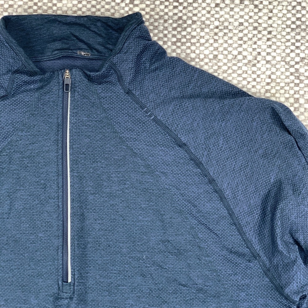 Lululemon Metal Vent Tech 1/2 Zip Pullover Mens XL Navy Blue Athletic Sweater